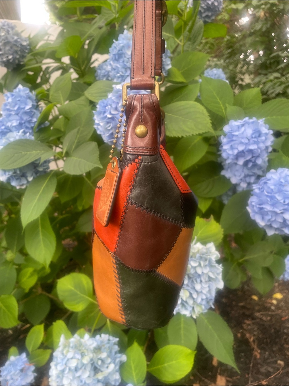 Coach VTG Limited edition patchwork leather bleecker MINI duffle bucket bag - Picture 8 of 10